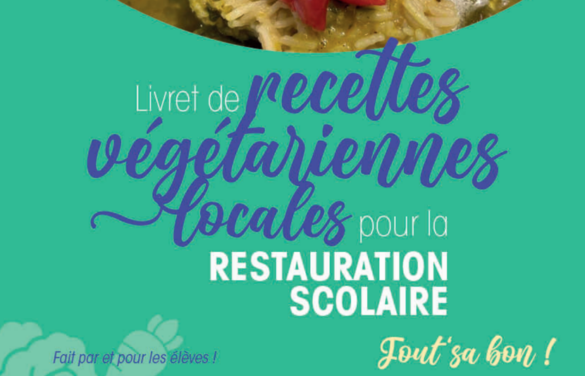 Visuel du Livret de recettes végétariennes locales pour la restauration scolaire de Martinique