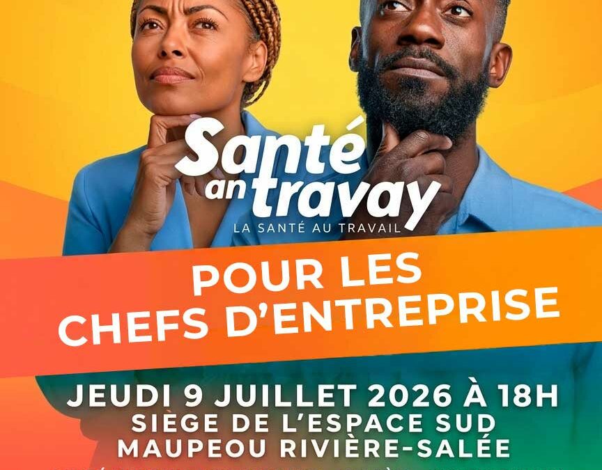« Santé an travay » : l’Espace Sud lance un rendez-vous dédié à la santé des chefs d’entreprise