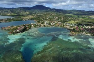 Vue aérienne du François en Martinique