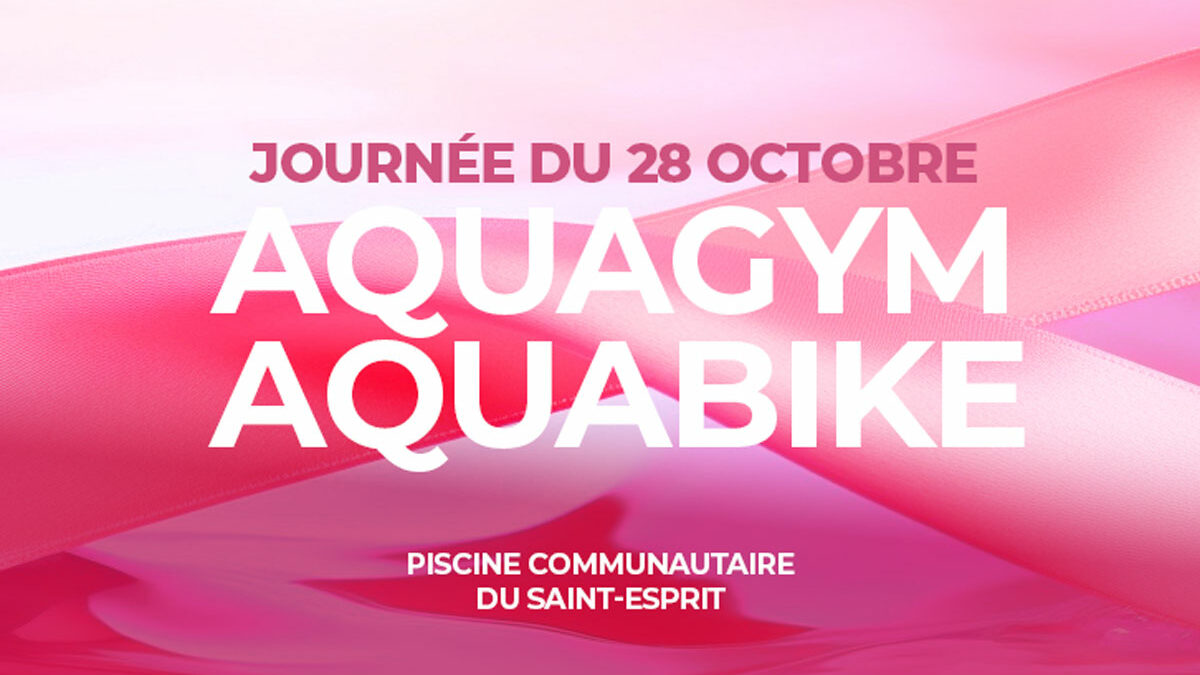 28 octobre : aqua-gym et aqua-bike “circuit training Octobre rose” au Saint-Esprit
