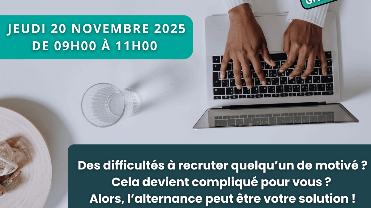 Atelier Gratuit le 20 novembre 2025 : L’alternance, une valeur sûre pour vos recrutements