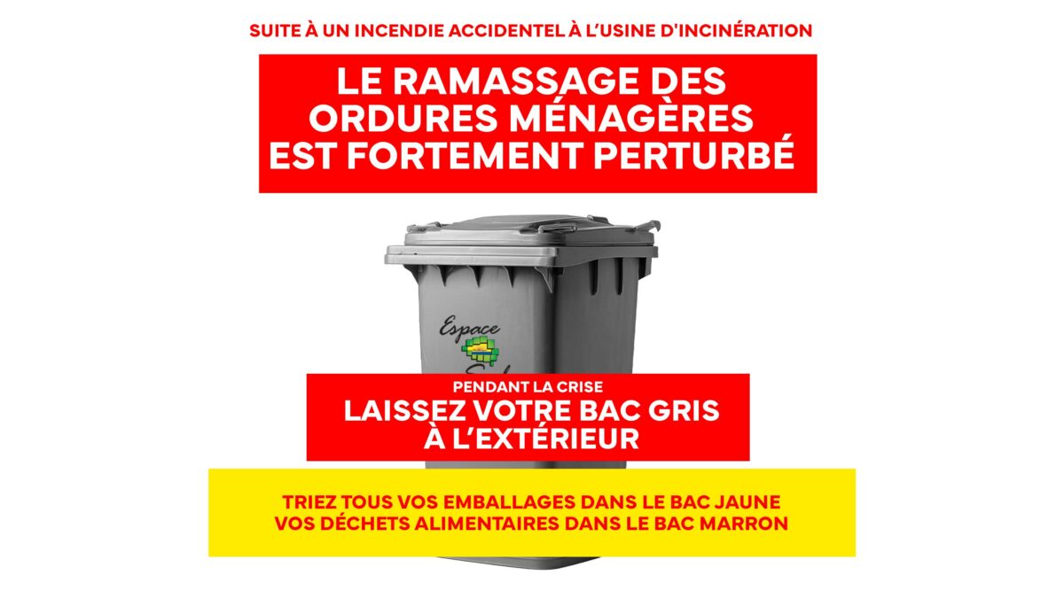 (7 mai 2026) Fortes perturbations sur la collecte du bac gris